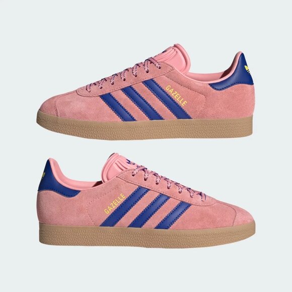 Adidas Originals Women's Pink Blue Gazelle Shoes JH7213 - Picture 6 of 6